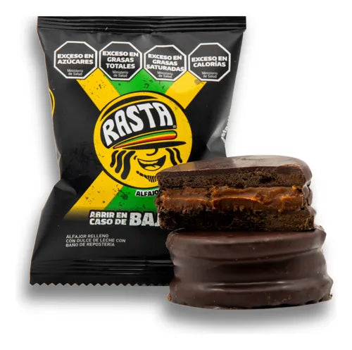 Alfajor Rasta Chocolate Negro (18 Unidades)